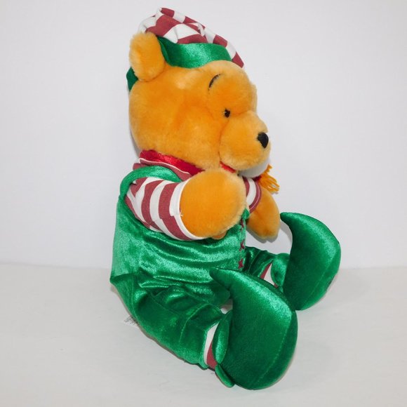 Disney Winnie the Pooh as Elf 13" Christmas Plush Stuffed Toy Holidays - Picture 3 of 6